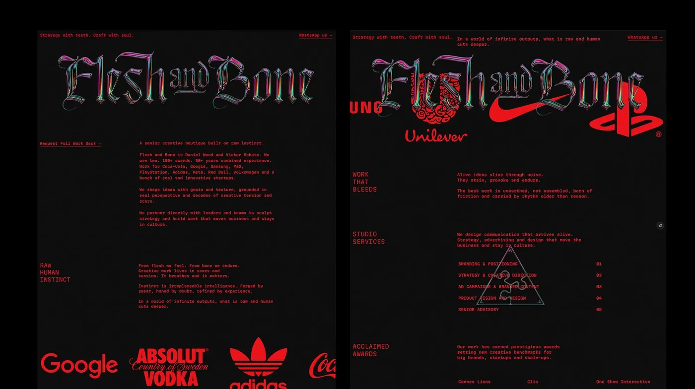 Flesh and Bone, selected work 4